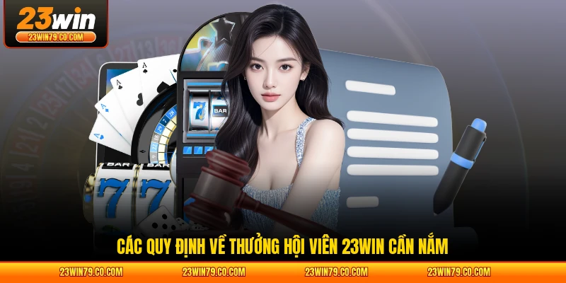 Các quy định về thưởng hội viên 23WIN cần nắm
